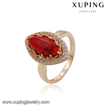 14750 xuping elegant fashion jewelry finger 18k gold color rings, wholesale engagement rings for Women